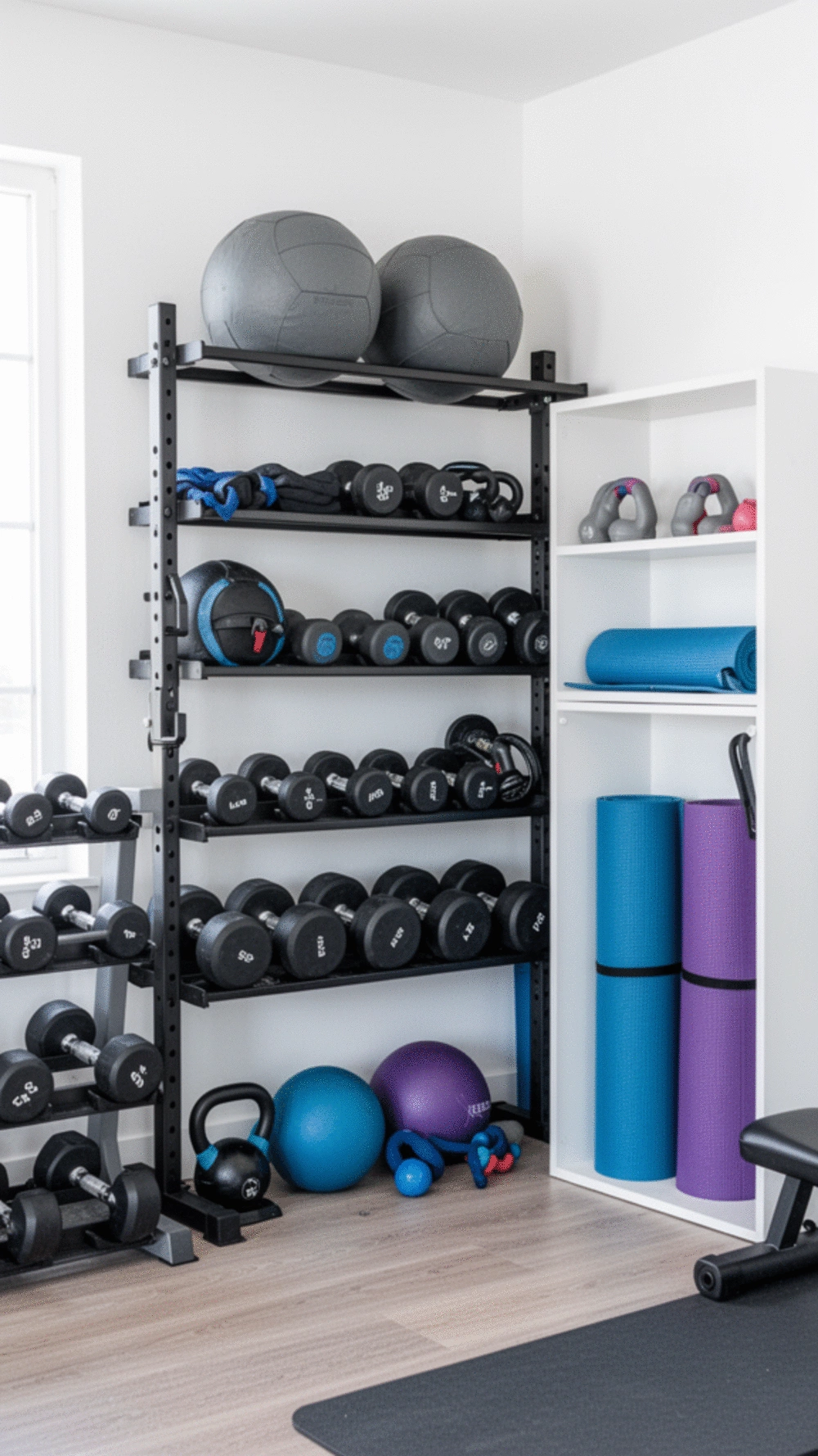 7 Smart Storage Solutions for an Organized Home Gym