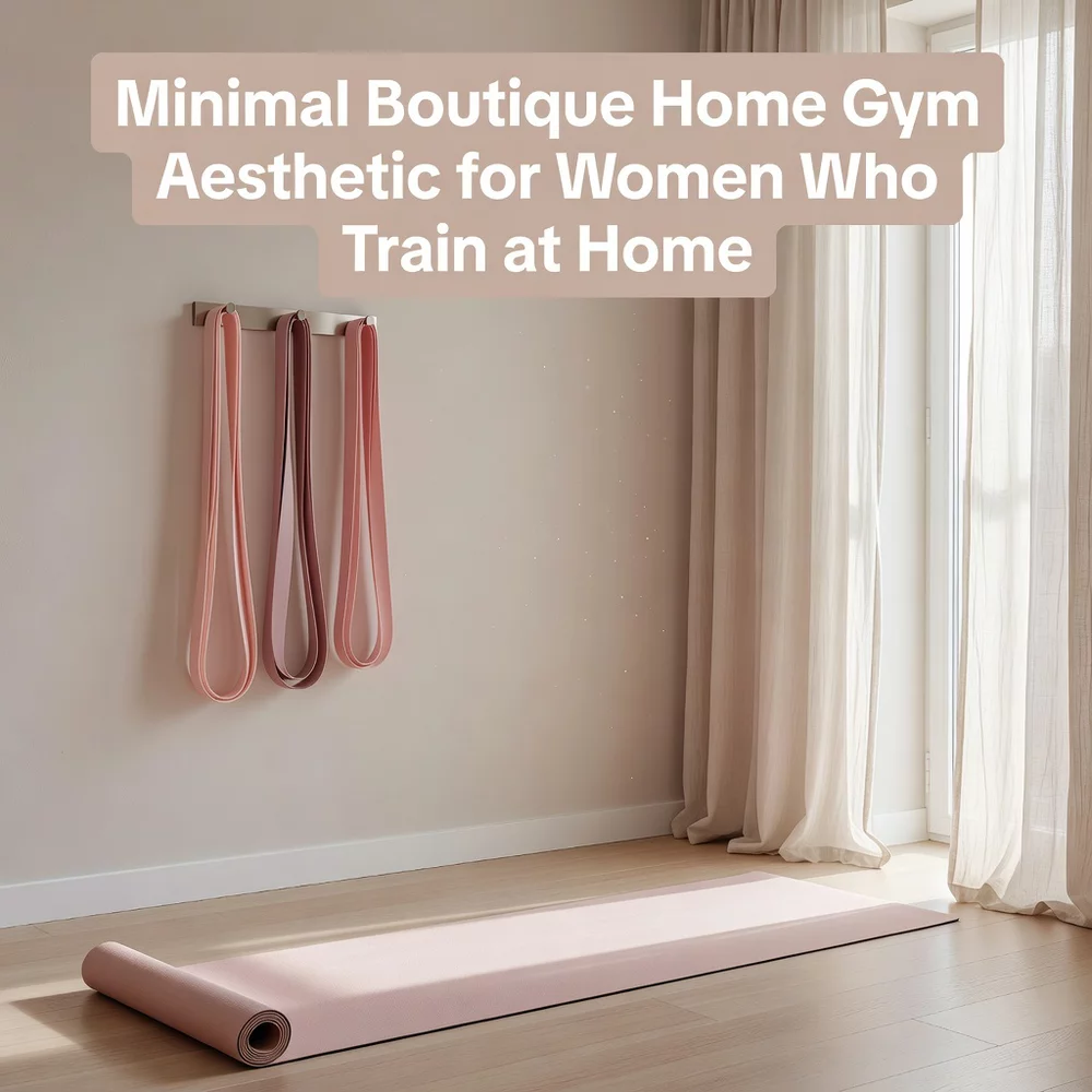 Minimal Boutique Home Gym Aesthetic for Women Who Train at Home