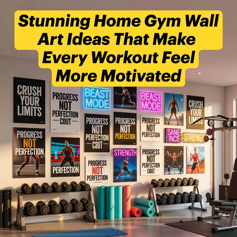 Stunning Home Gym Wall Art Ideas That Make Every Workout Feel More Motivated