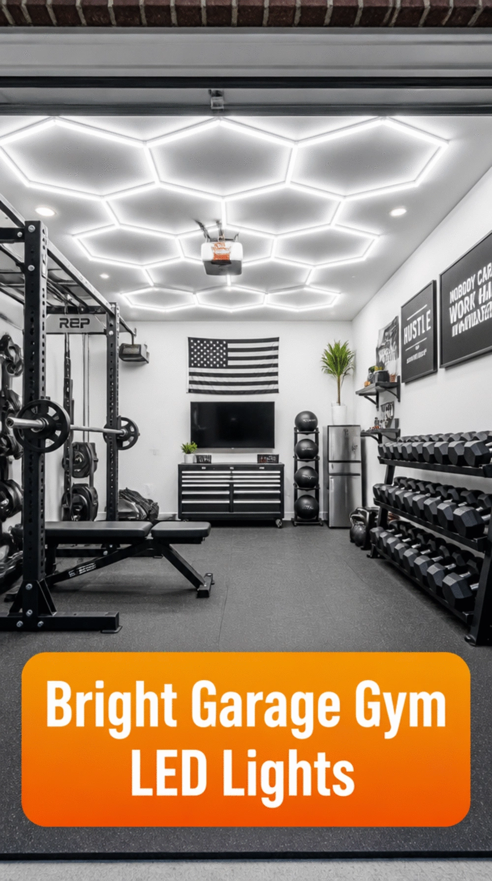 Garage Gym LED Shop Light That Eliminates Dark Corners in Any Ceiling Height