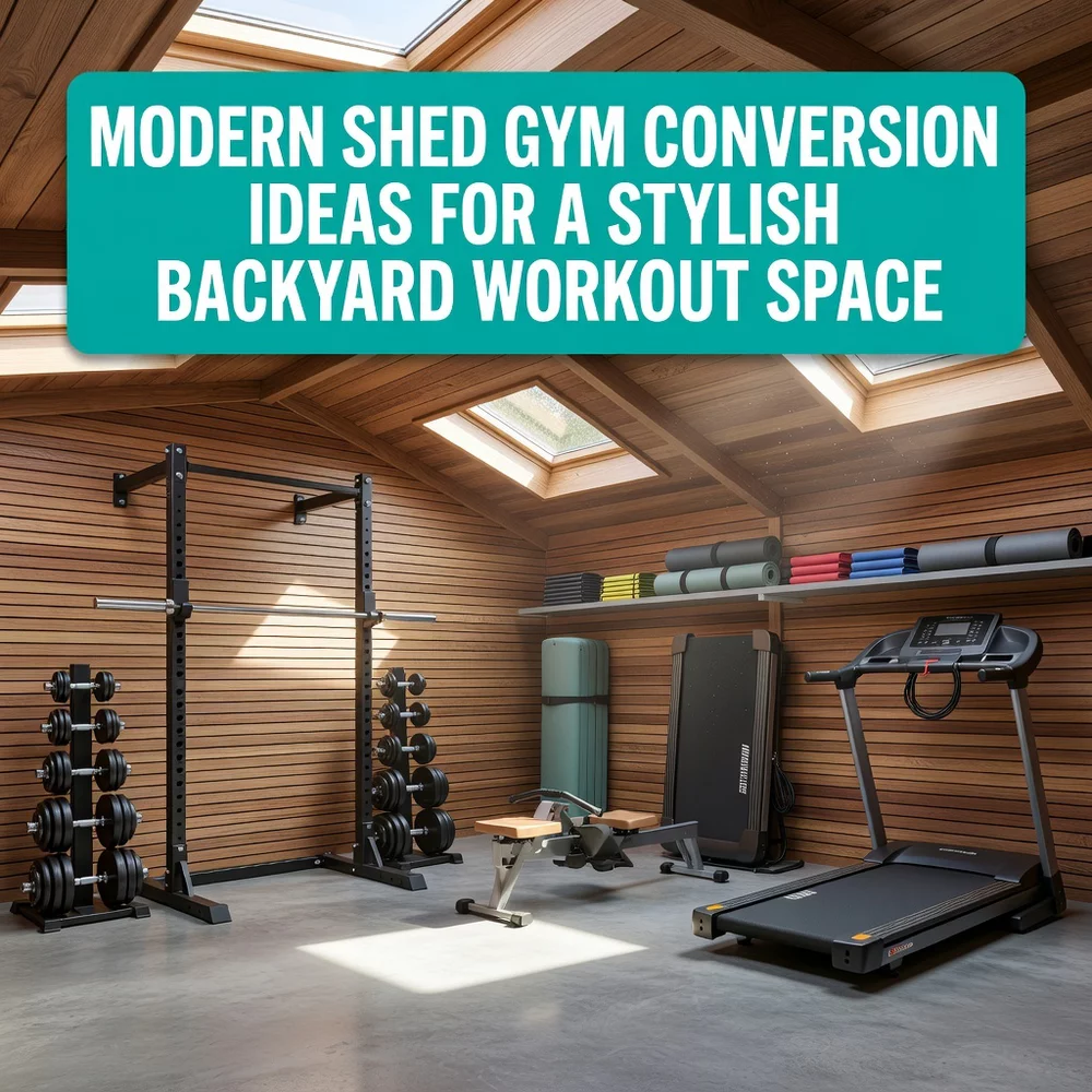 Modern Shed Gym Conversion Ideas for a Stylish Backyard Workout Space