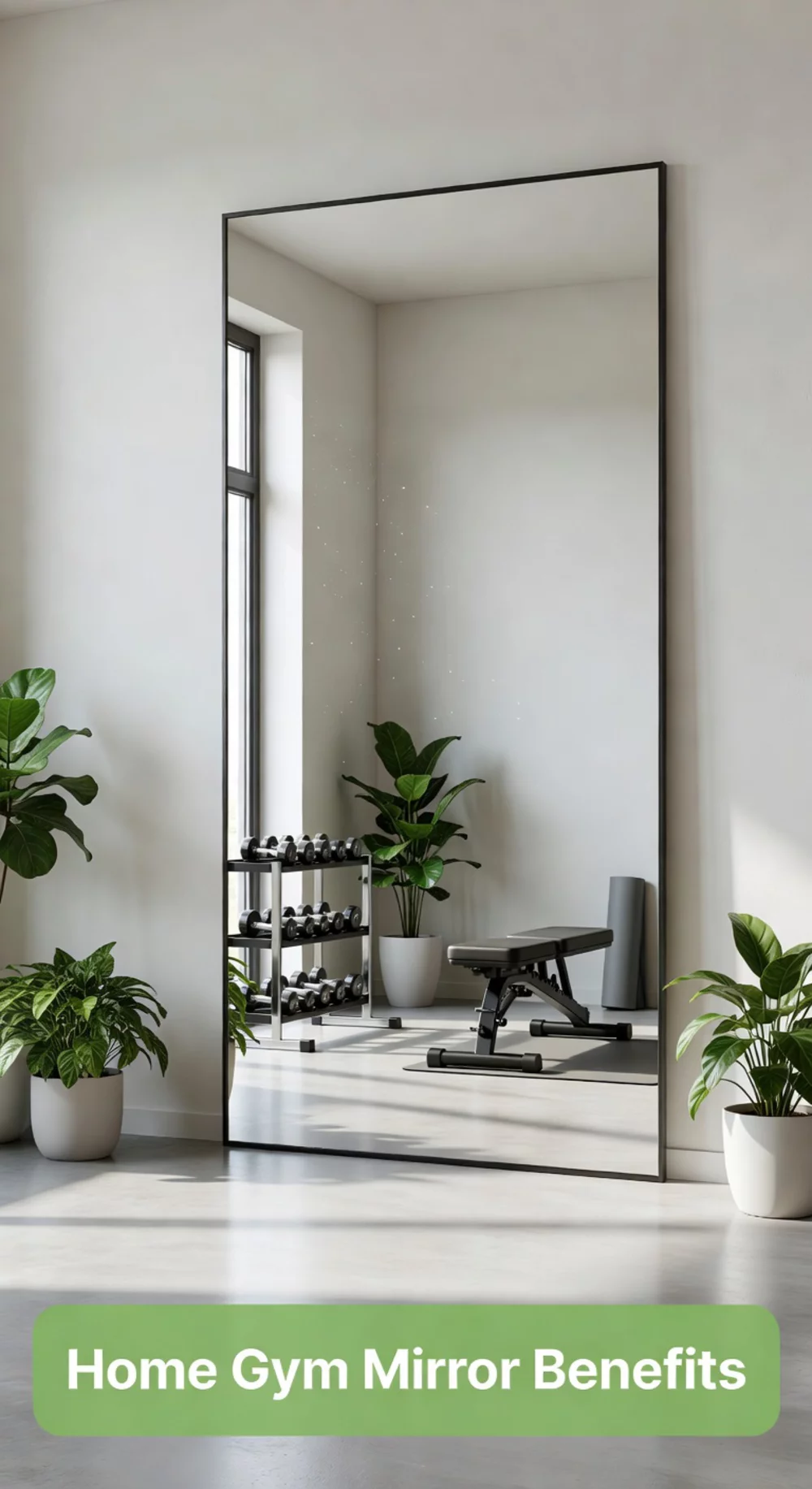 Why a Single Full-Length Mirror Changes Everything in a Small Home Gym