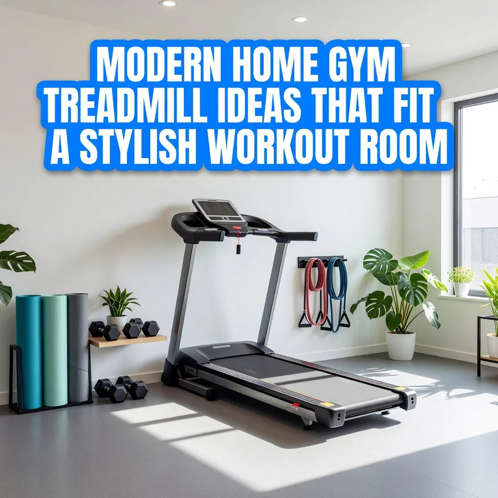 Modern Home Gym Treadmill Ideas That Fit a Stylish Workout Room