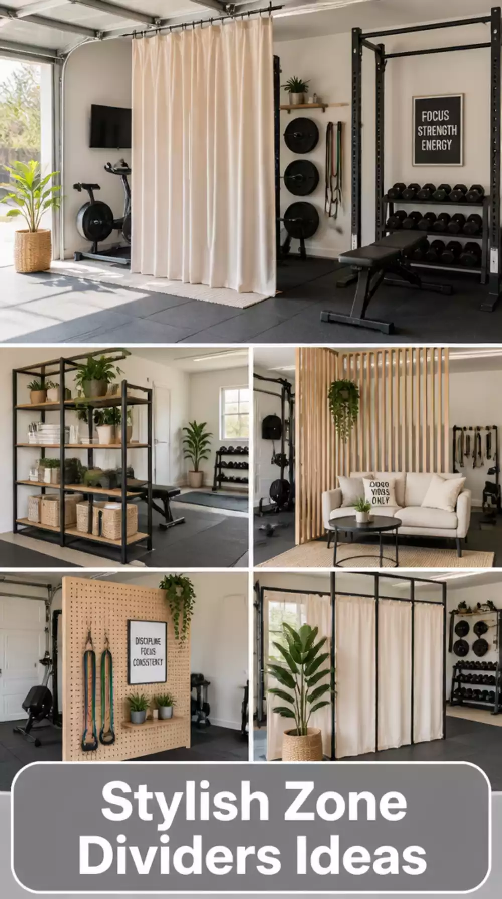The One Zone-Divider Trick That Makes a Half-Garage Gym Feel Complete