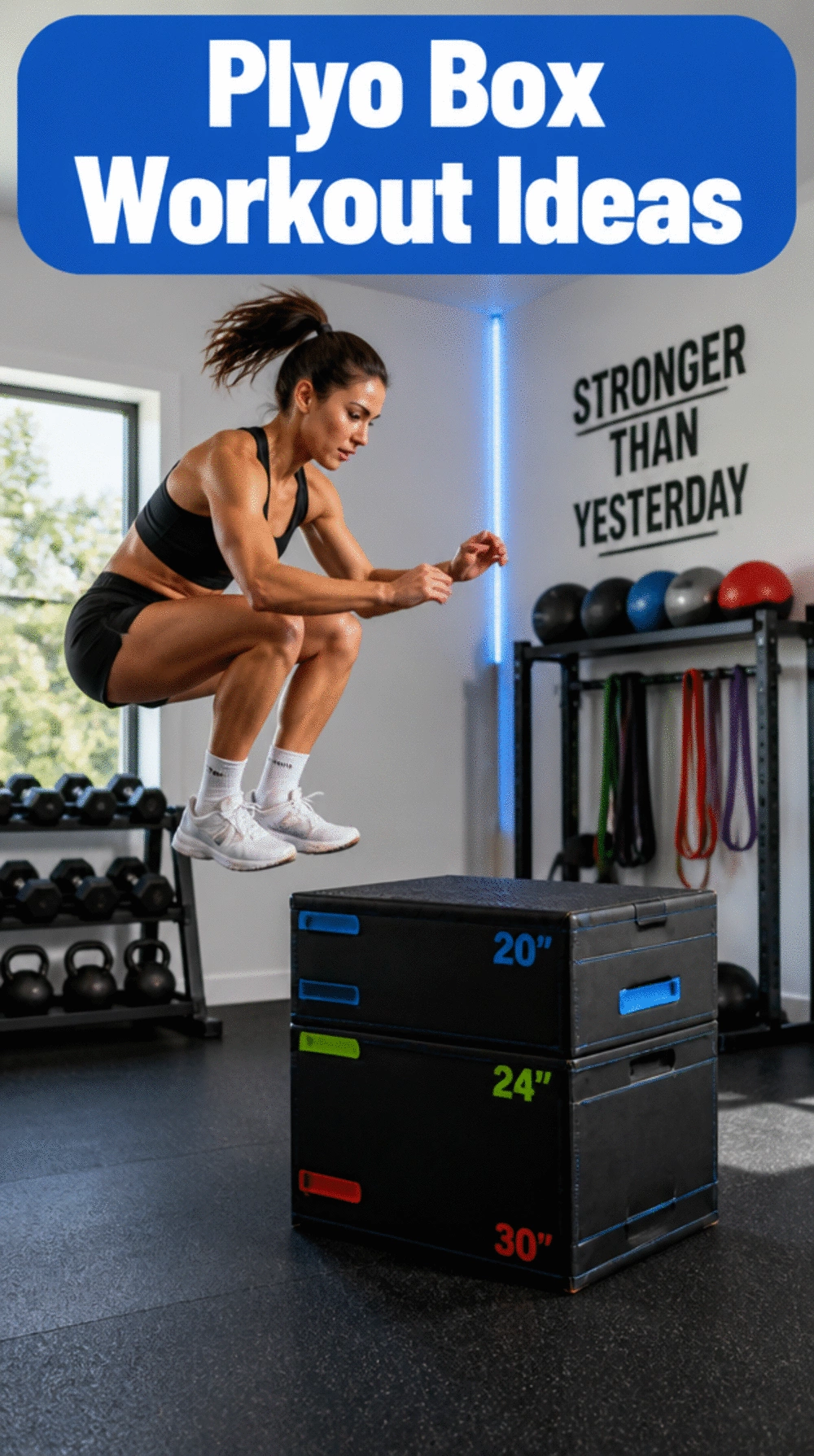 Home Gym Plyo Box Set That Adds Jump Training to Any Open Floor Zone