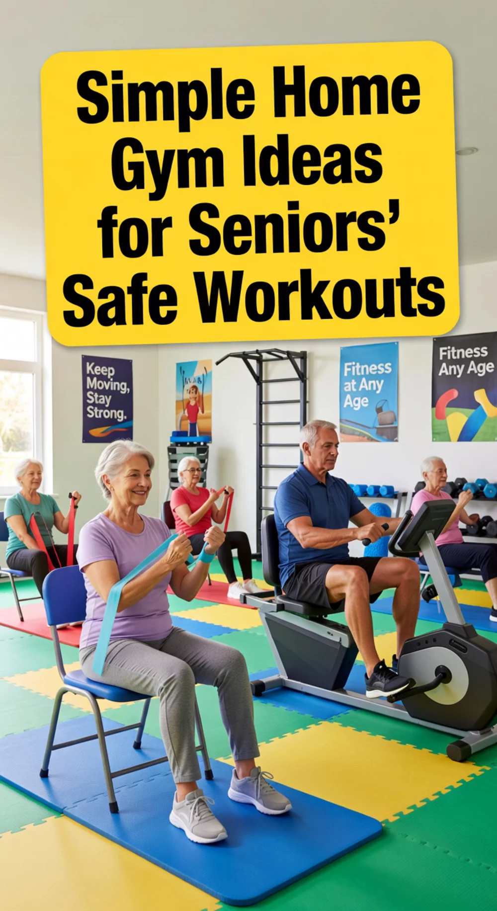 Simple Home Gym Ideas for Seniors' Safe Workouts