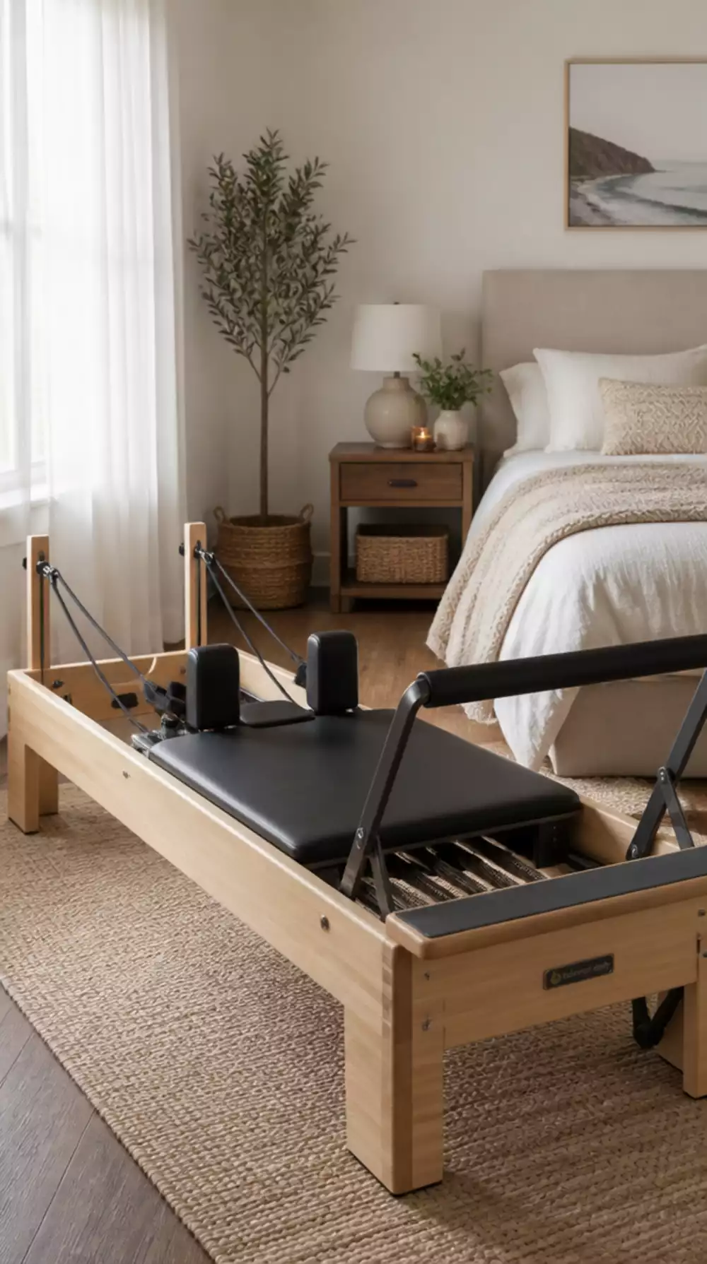 Pilates Reformer Machine for a Home Gym That Fits in a Spare Bedroom