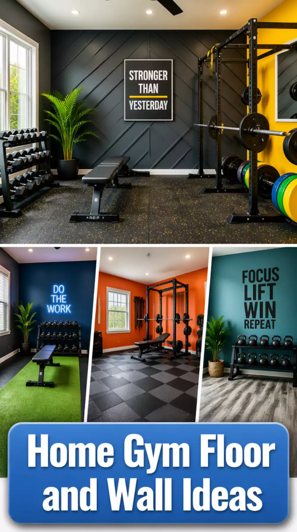Why Home Gym Floor and Wall Changes Deliver Visual Transformation