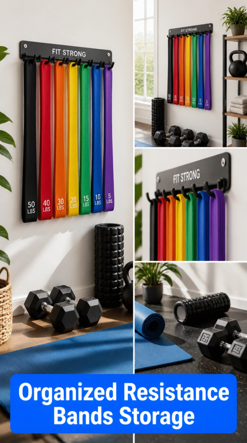 The Home Gym Resistance Band Wall Hook Trick That Keeps Bands Tangle-Free