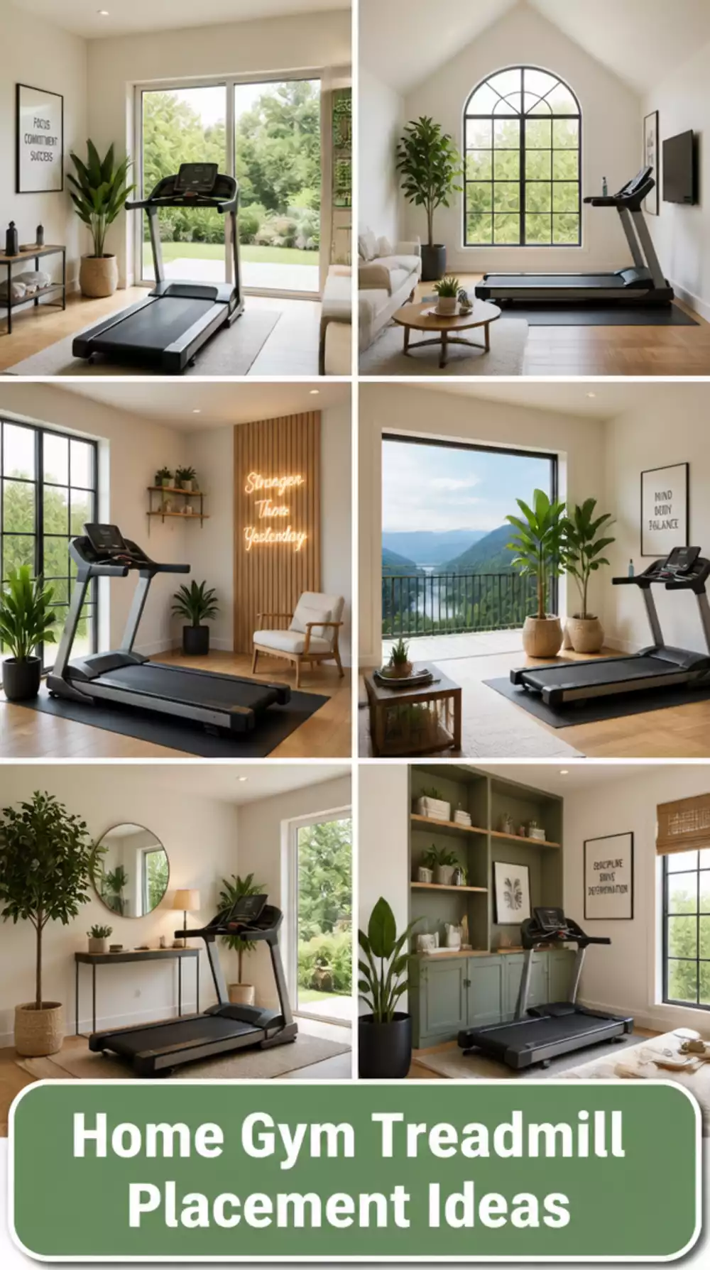 The Home Gym Treadmill Placement Trick That Keeps the Room Feeling Open