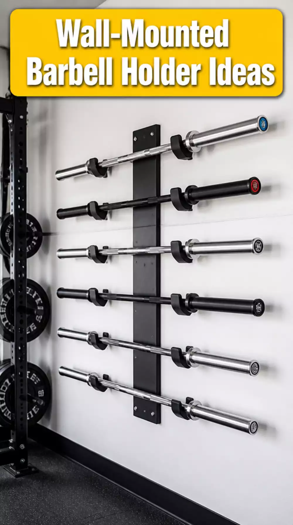 The Wall-Mounted Barbell Holder That Saves Garage Gym Floor Space