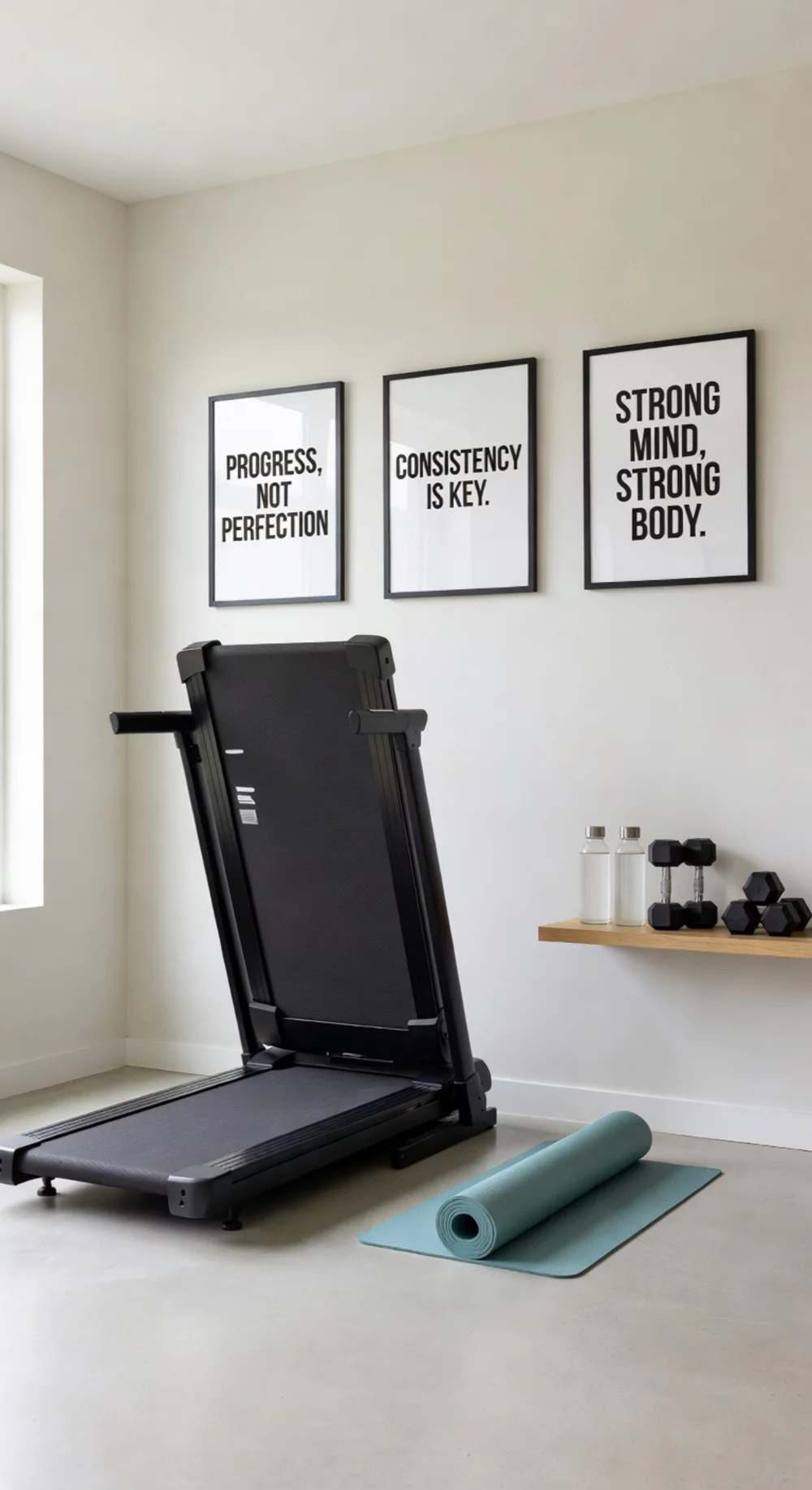 Home Gym Compact Treadmill for Daily Walking and Running That Folds After Use