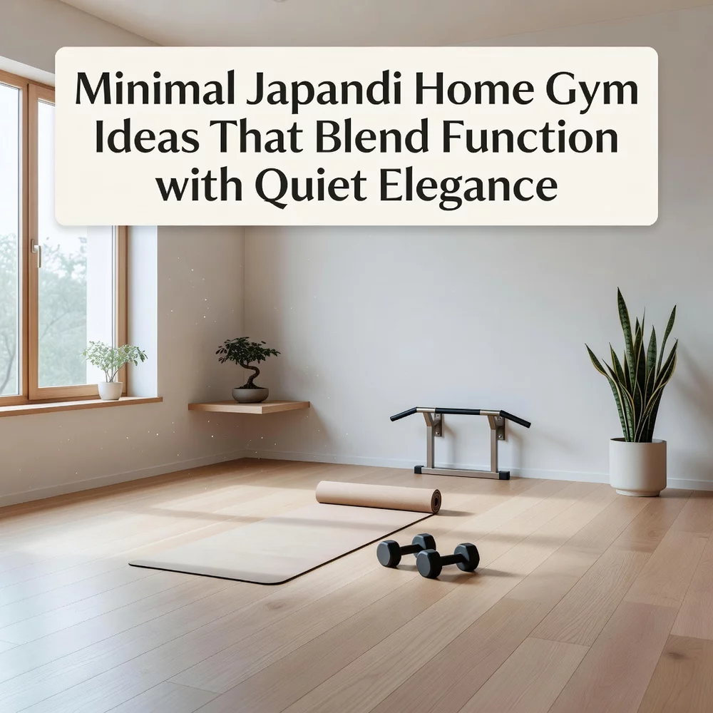 Minimal Japandi Home Gym Ideas That Blend Function with Quiet Elegance