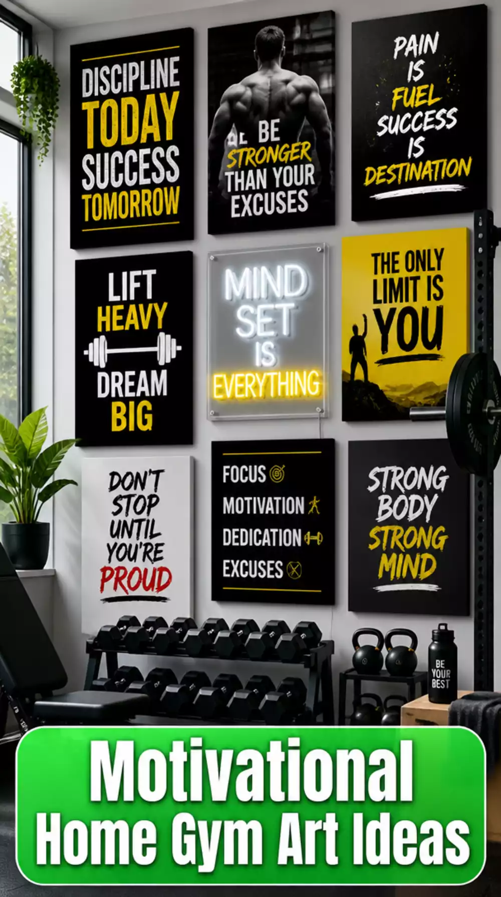 Why the Right Home Gym Wall Art Makes Skipping a Session Feel Harder to Justify