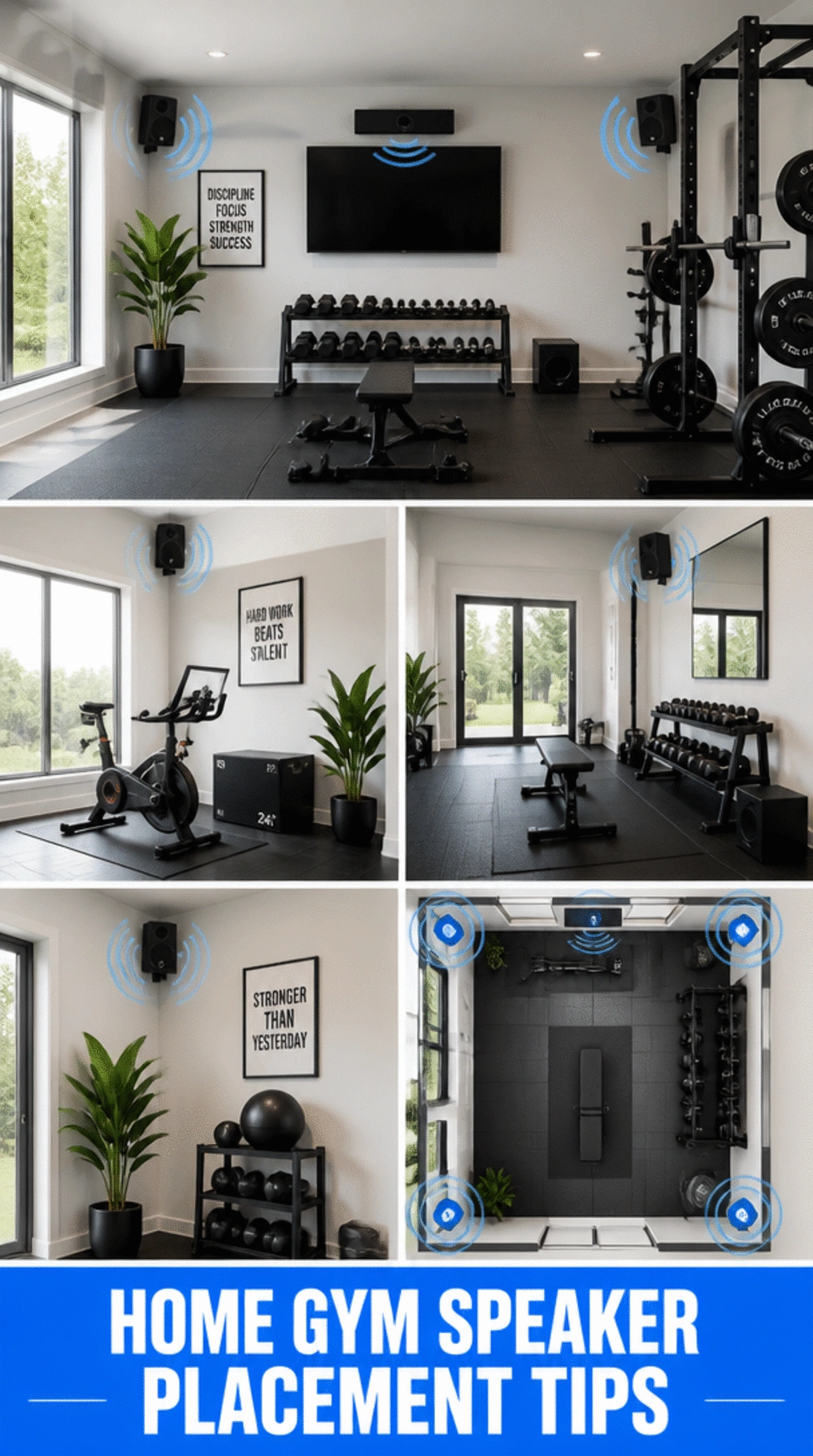 The Home Gym Speaker Placement Trick That Delivers Even Sound Across the Whole Room