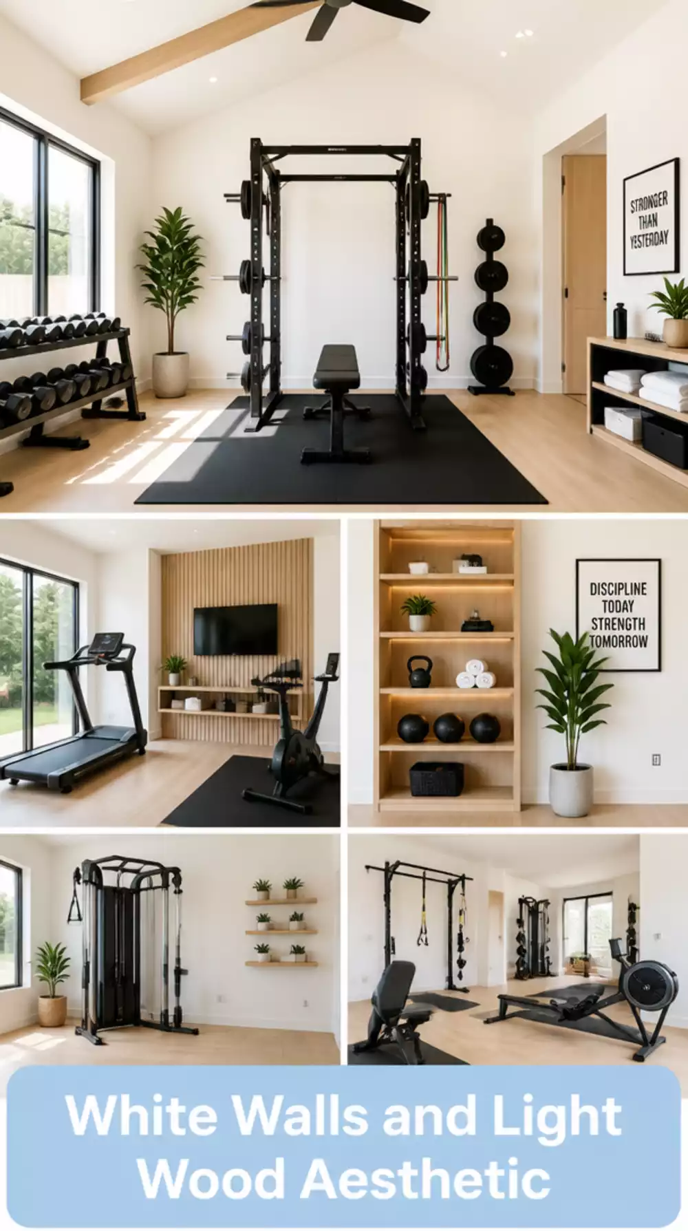 Why White Walls and Light Wood Make a Home Gym Feel Bigger Than Any Other Palette