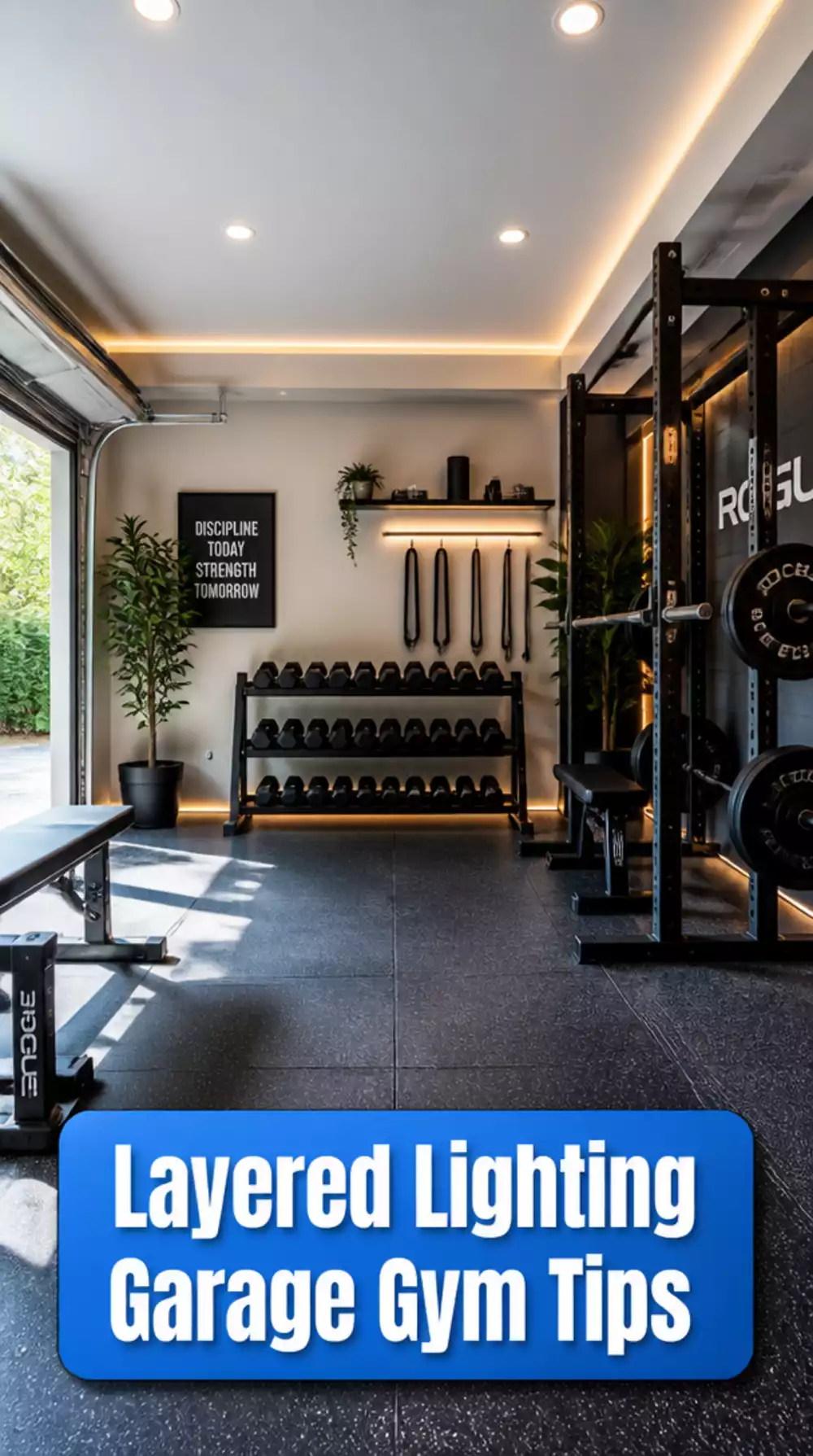 The Layered Lighting Setup Designers Use in High-End Garage Gyms