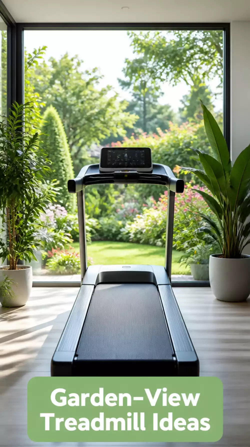 Home Gym Garden-View Treadmill Placement That Makes Cardio Sessions Feel Less Repetitive