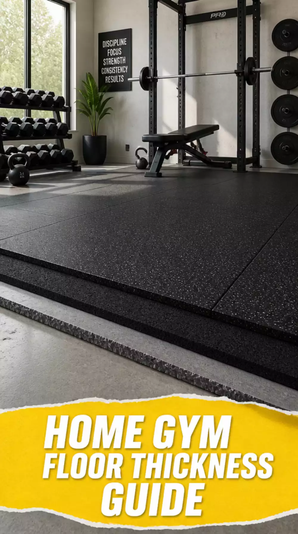 The Home Gym Floor Thickness Trick That Protects a Concrete Subfloor Properly