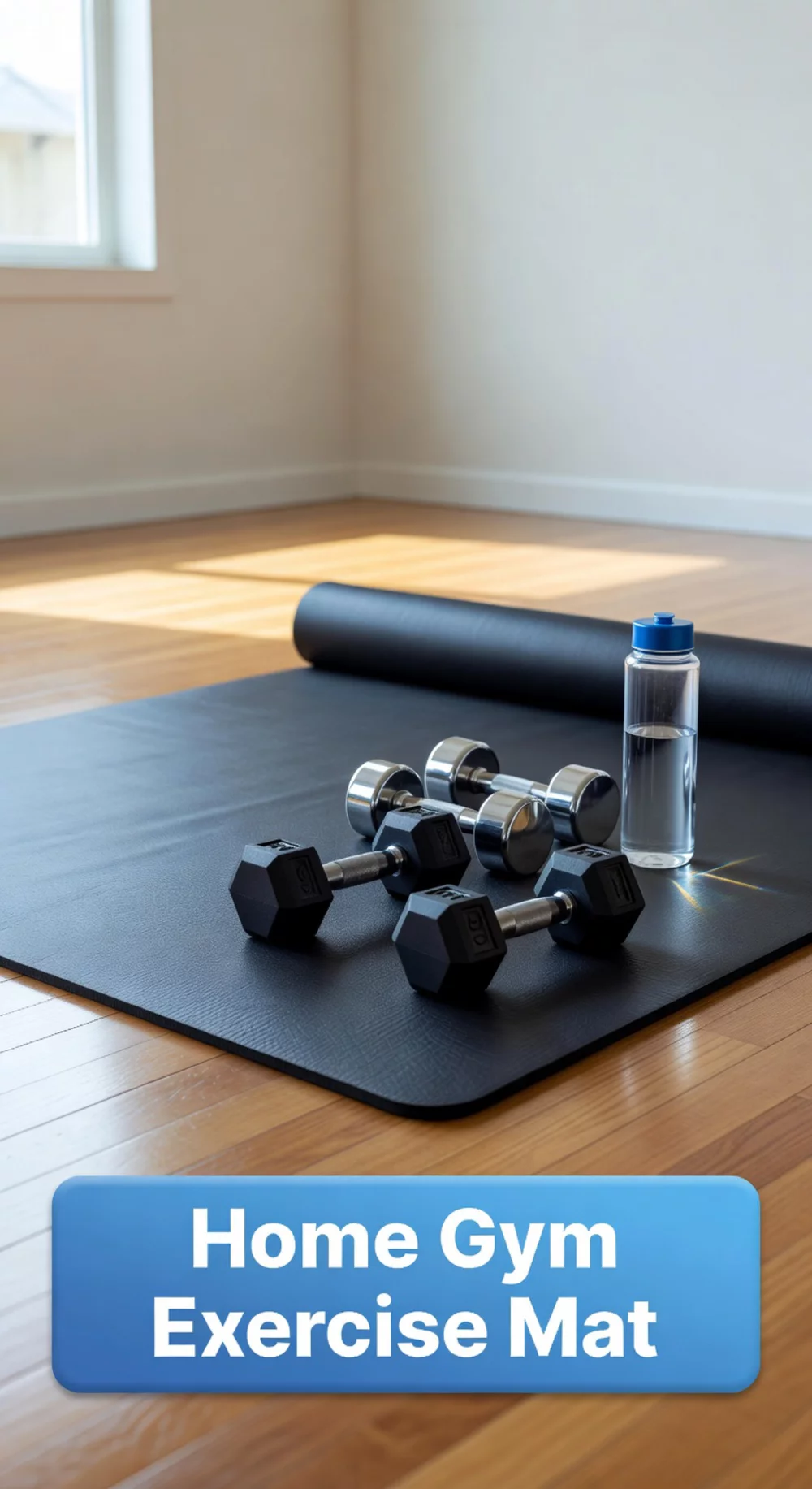 Home Gym Exercise Mat That Defines a Workout Zone on Any Floor