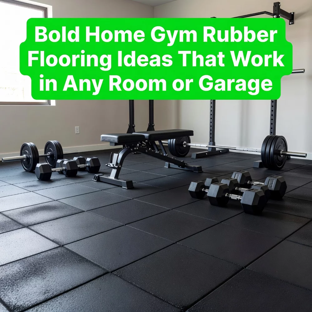 Bold Home Gym Rubber Flooring Ideas That Work in Any Room or Garage