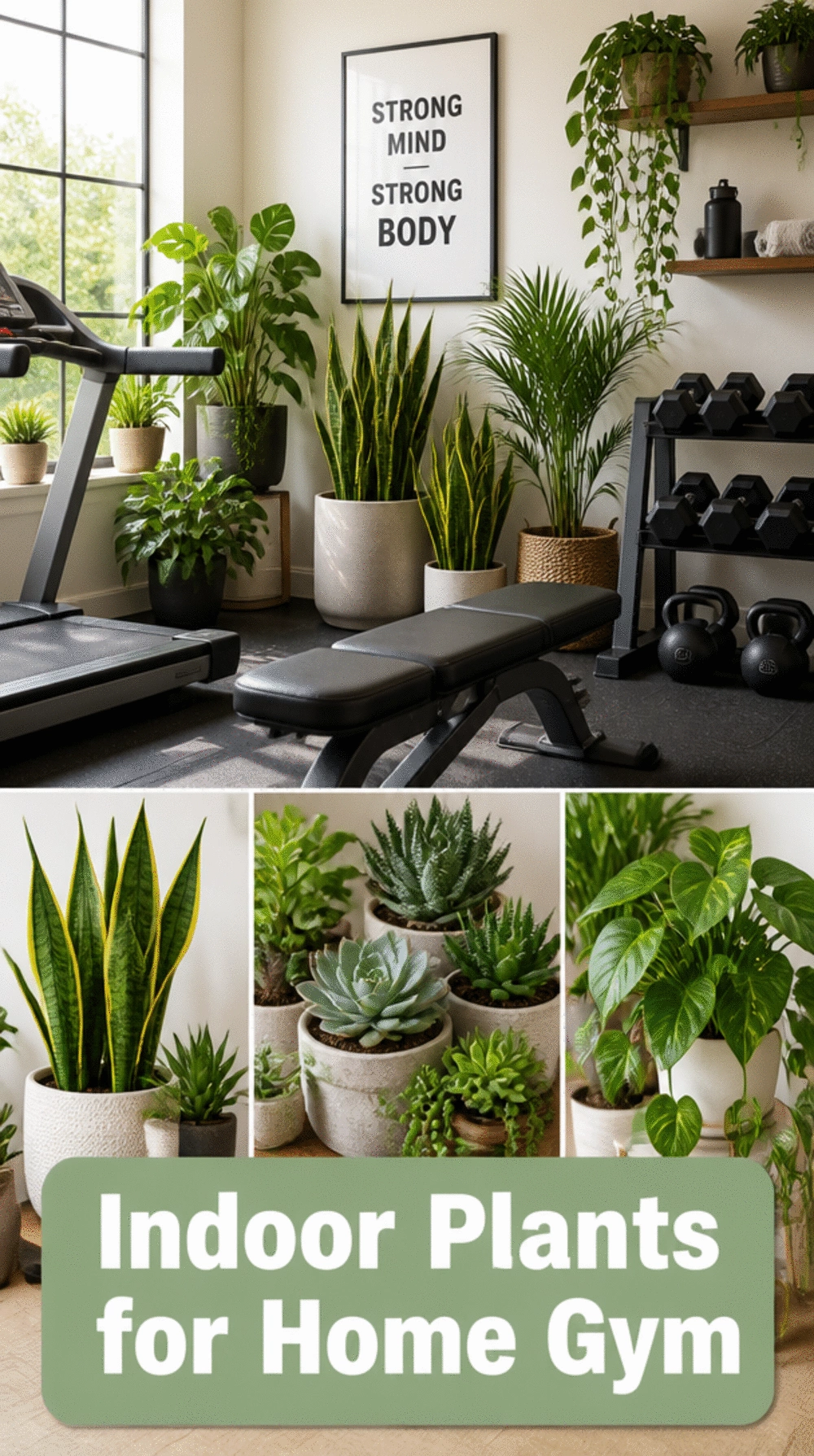 Home Gym Indoor Plant That Adds a Live Organic Element to the Space