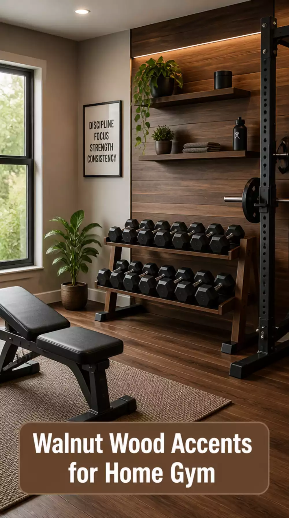 Why Walnut Wood Accents Make Any Home Gym Look Intentionally Designed