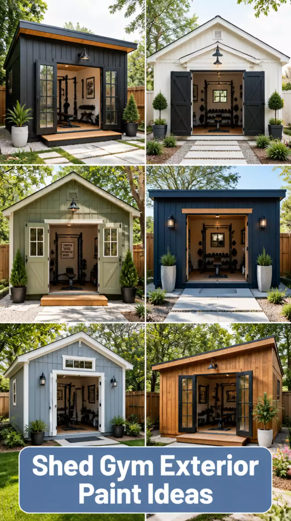 The Shed Gym Exterior Paint Trick That Makes a Backyard Gym Look Intentional