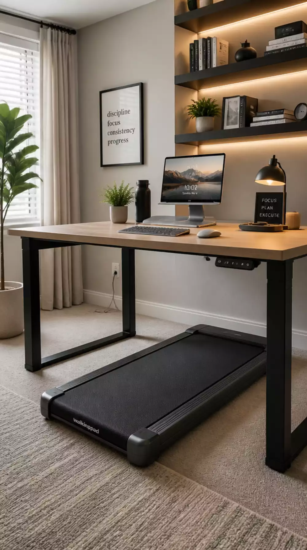 Home Gym Under-Desk Walking Treadmill for a Low-Impact Daily Movement Routine