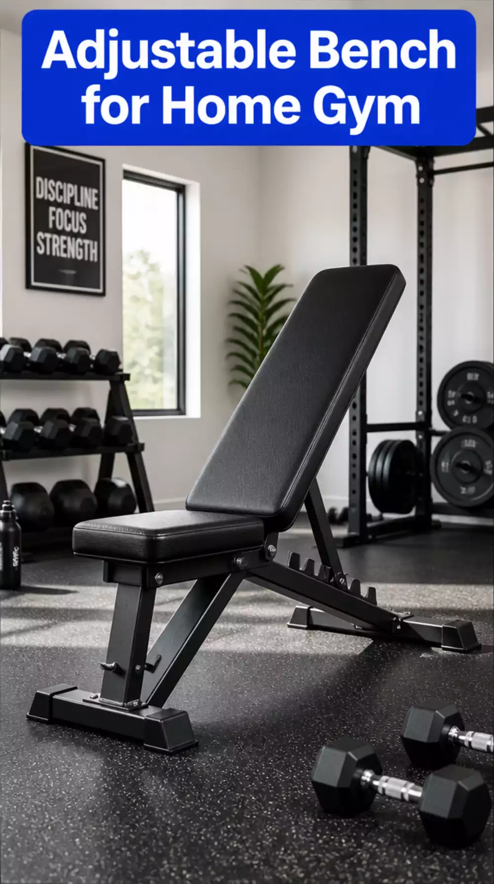 Home Gym Adjustable Bench That Pairs with Any Rack for a Complete Pressing Station