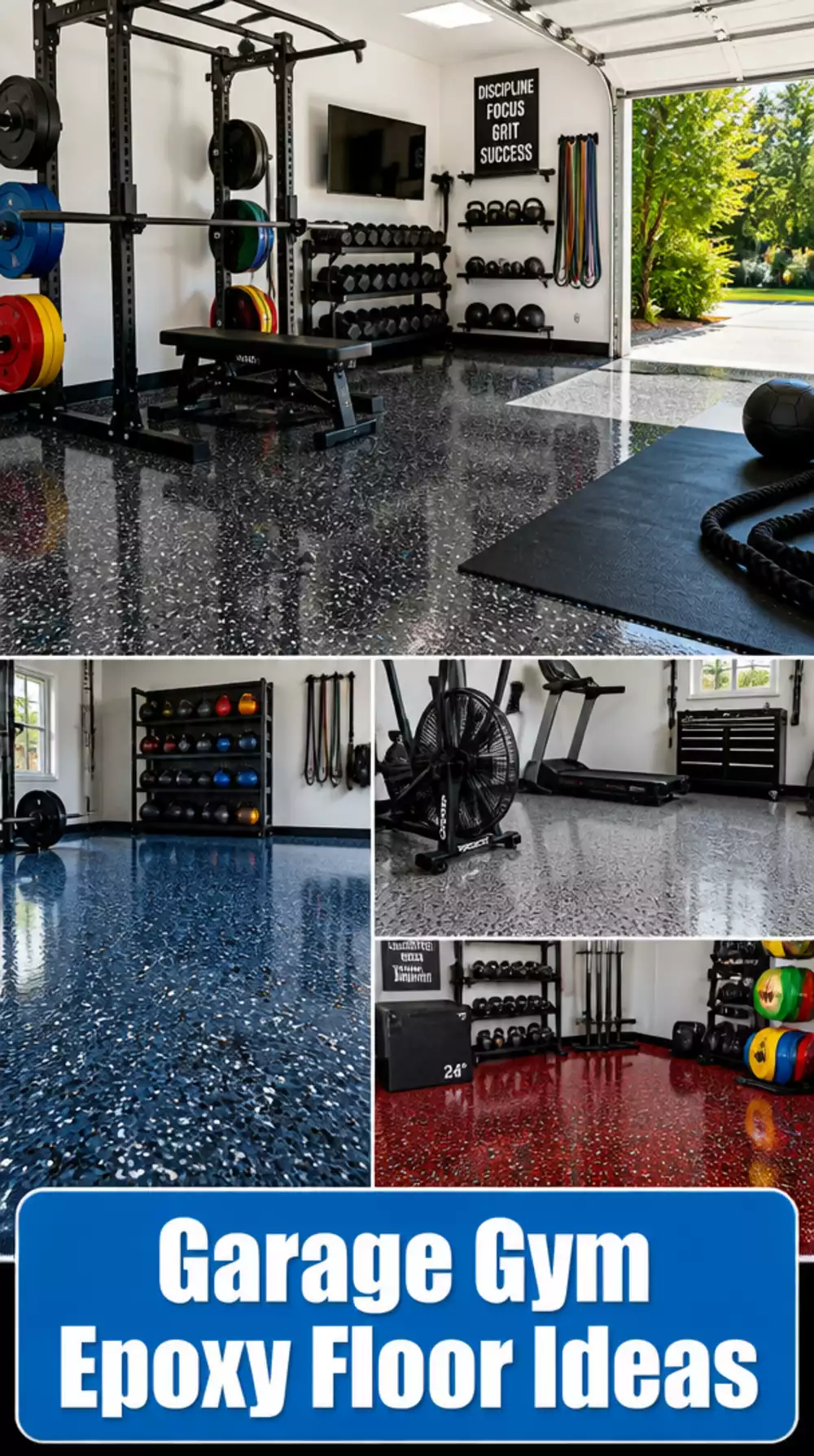 Garage Gym Epoxy Floor Coating That Makes Concrete Look Intentional