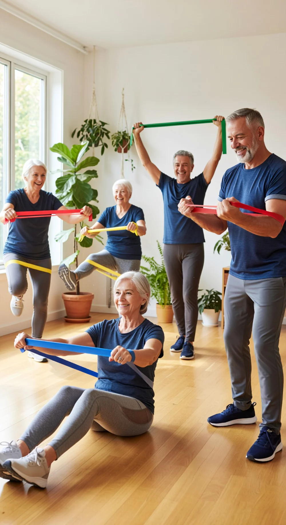 Home Gym Resistance Band Set for Low-Impact Strength Work Without Heavy Weights