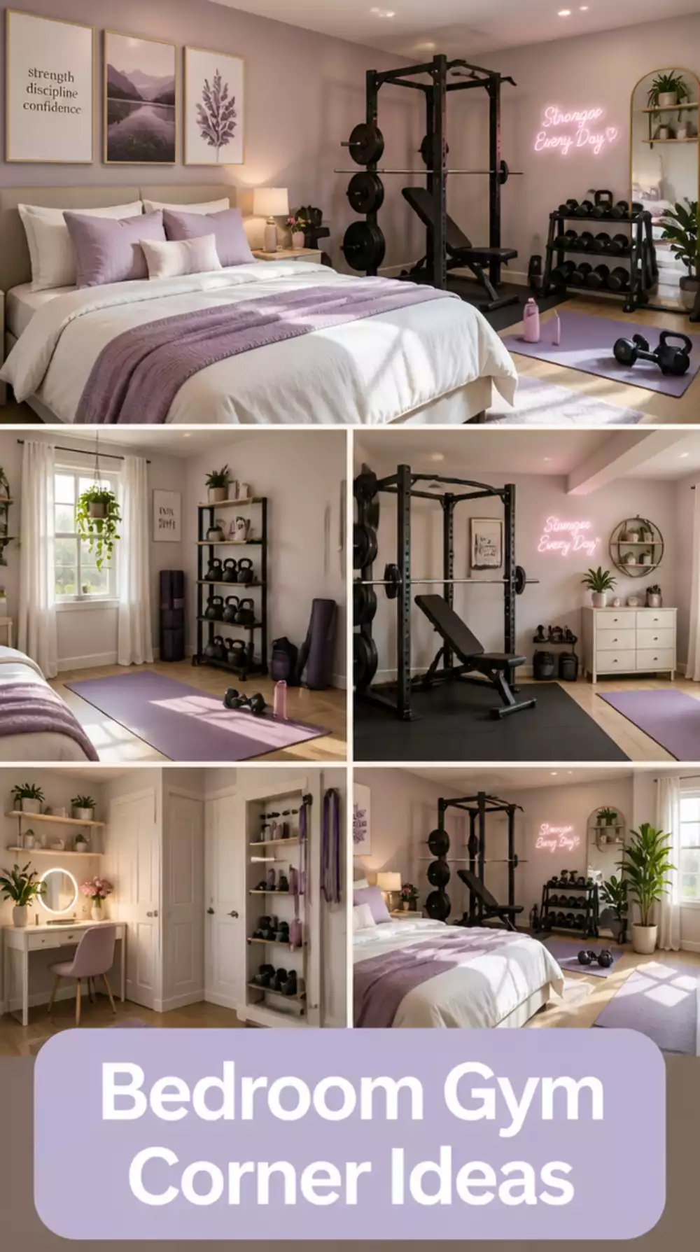 The Home Gym Corner Layout Trick That Makes a Bedroom Feel Dual-Purpose