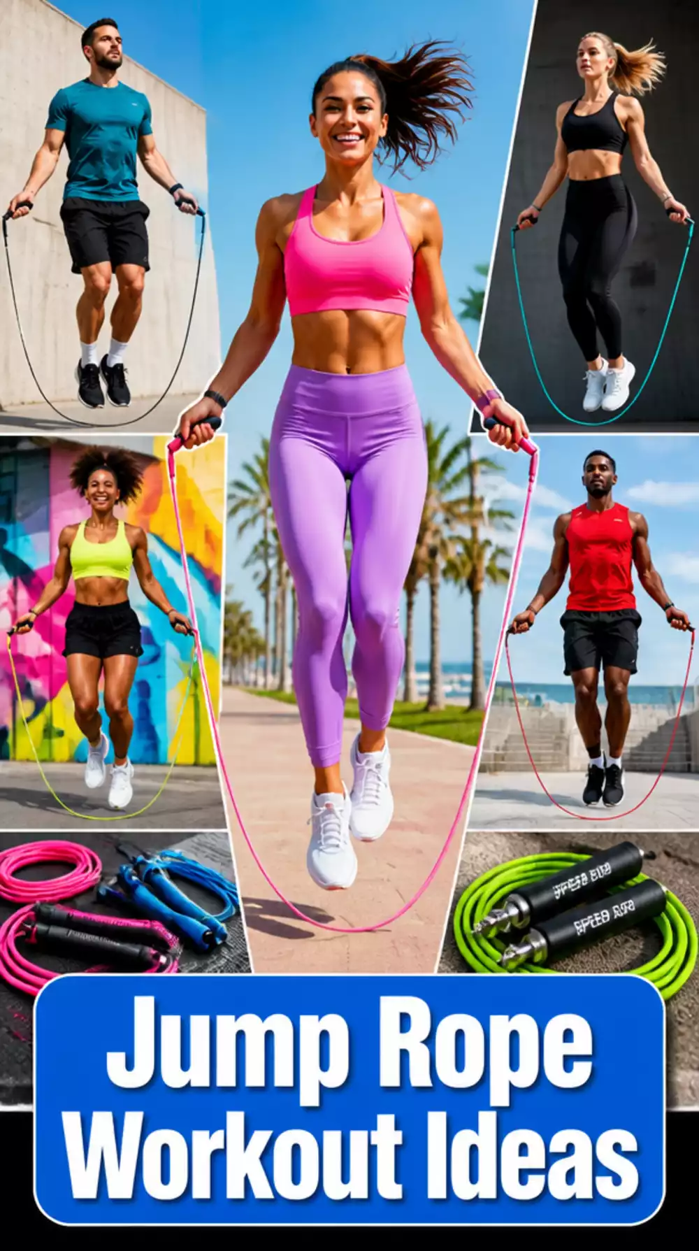 Home Gym Jump Rope Set That Turns Any Floor Space into a Cardio Zone