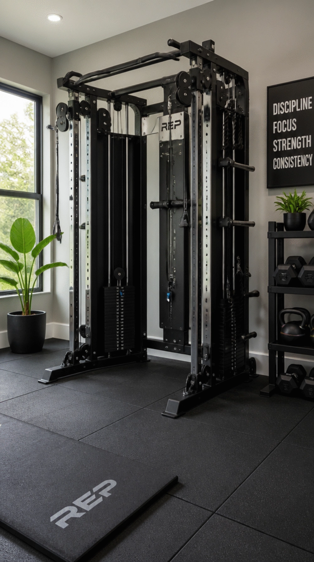 Home Gym Cable Machine That Replaces an Entire Wall of Free-Weight Movements