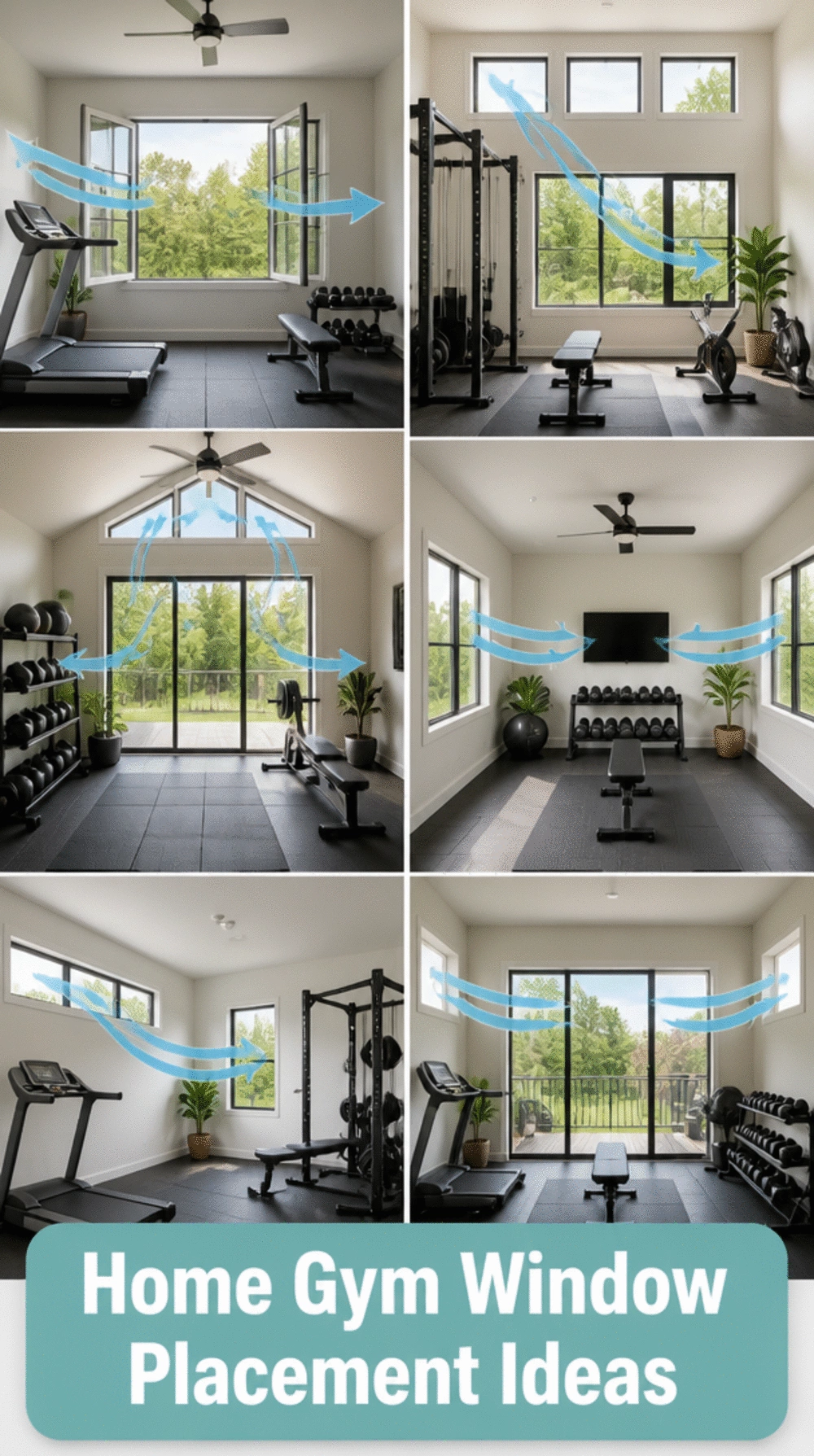 The Home Gym Window Placement Trick That Creates Cross Ventilation Naturally