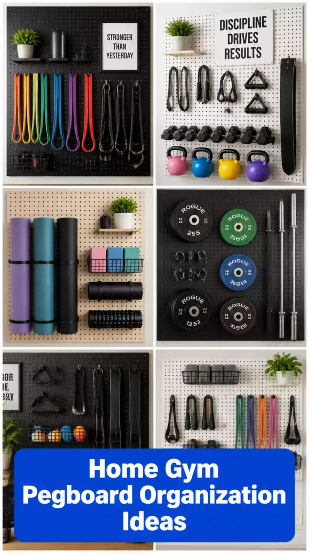 The Home Gym Pegboard Wall Hack That Organises Every Accessory in Under Two Hours