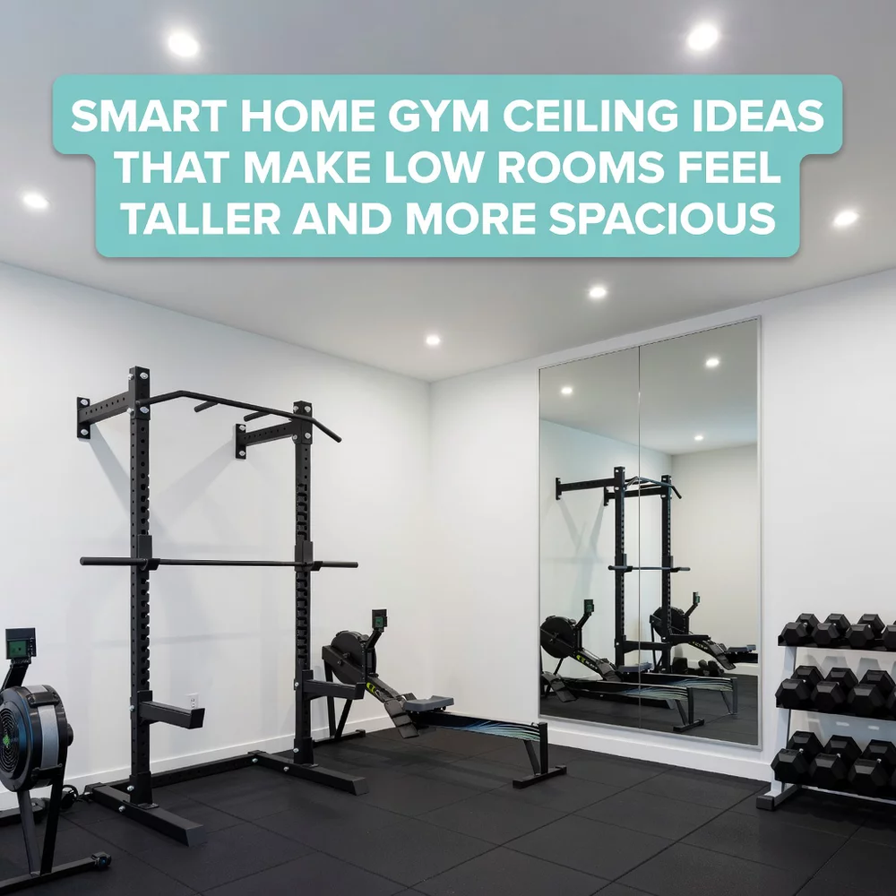 Smart Home Gym Ceiling Ideas That Make Low Rooms Feel Taller and More Spacious