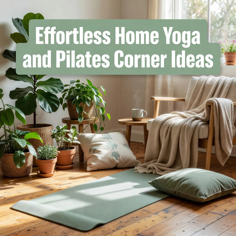 Effortless Home Yoga and Pilates Corner Ideas
