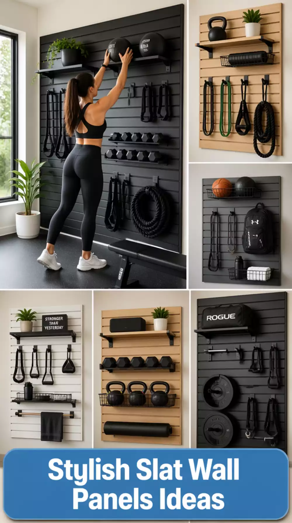 Home Gym Slat Wall Panel Installation That Makes a Feature Wall in Under Three Hours