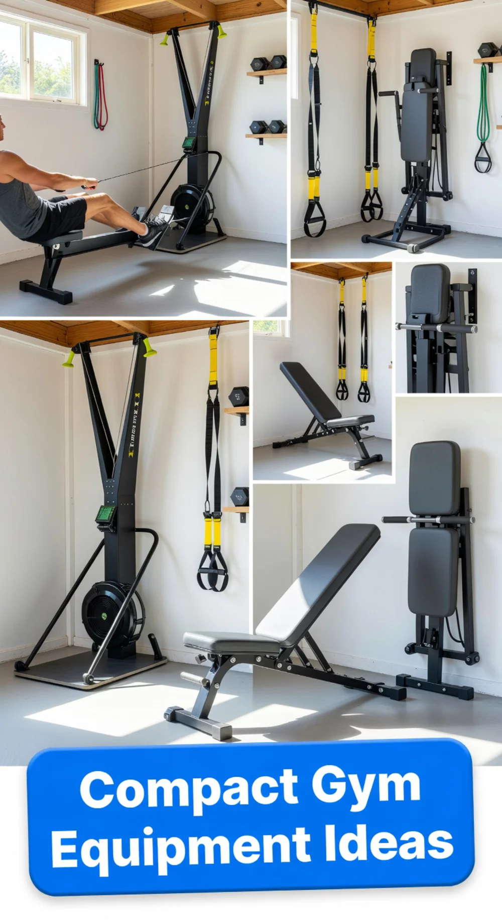 Shed Home Gym Compact Equipment Set That Fits a Ten-by-Eight Footprint Fully