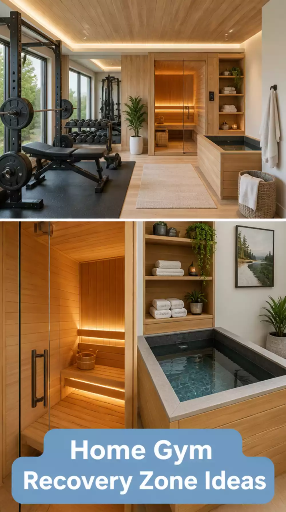 Home Gym Recovery Zone Trend That Adds Sauna or Cold Plunge Adjacent to the Training Space