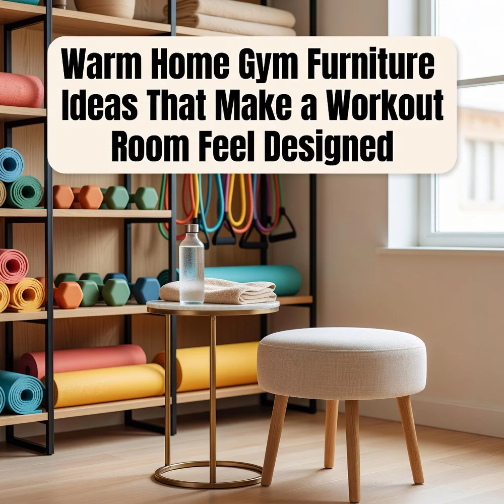 Warm Home Gym Furniture Ideas That Make a Workout Room Feel Designed