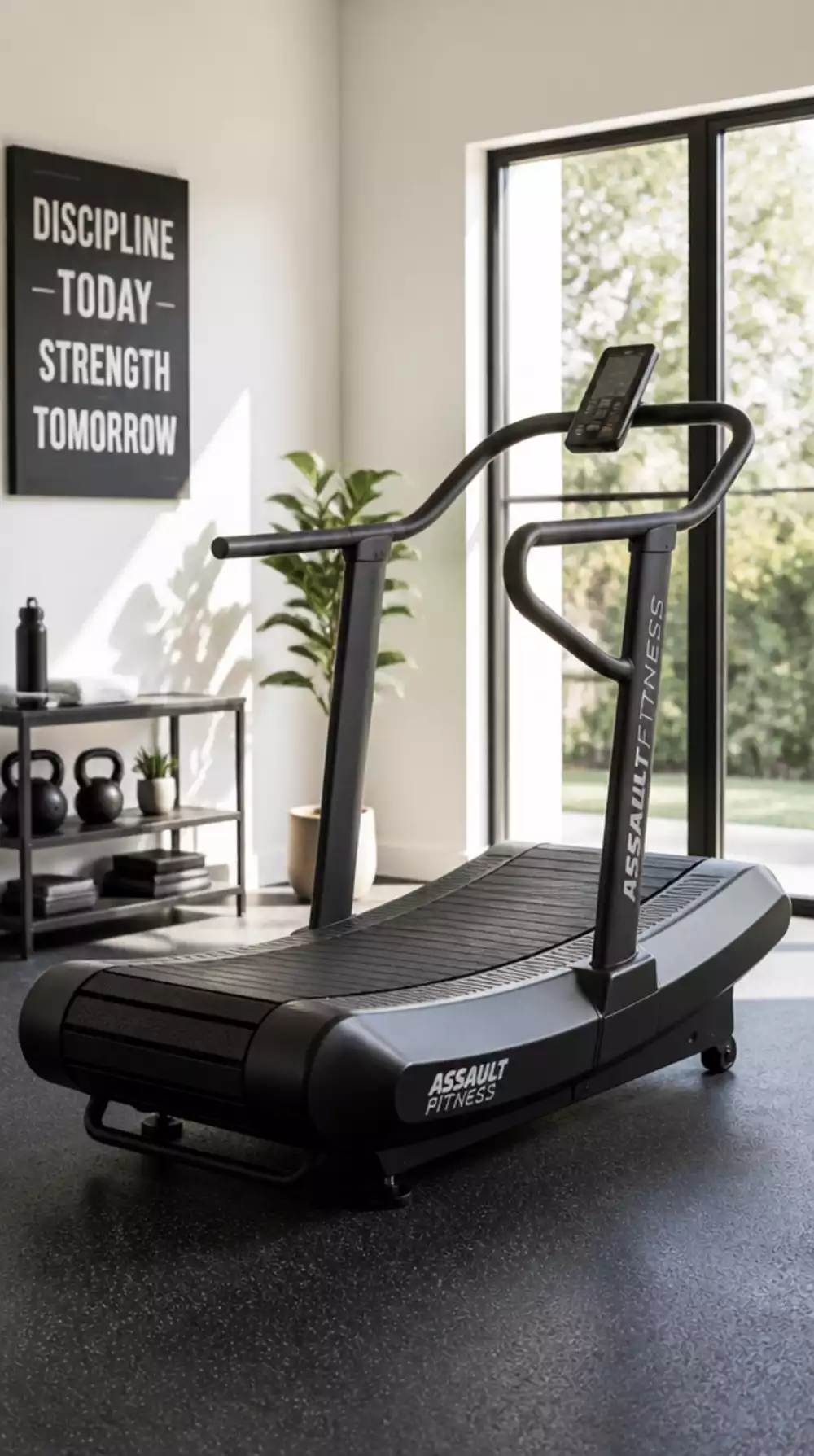 Home Gym Manual Curved Treadmill That Delivers a Harder Workout with No Motor