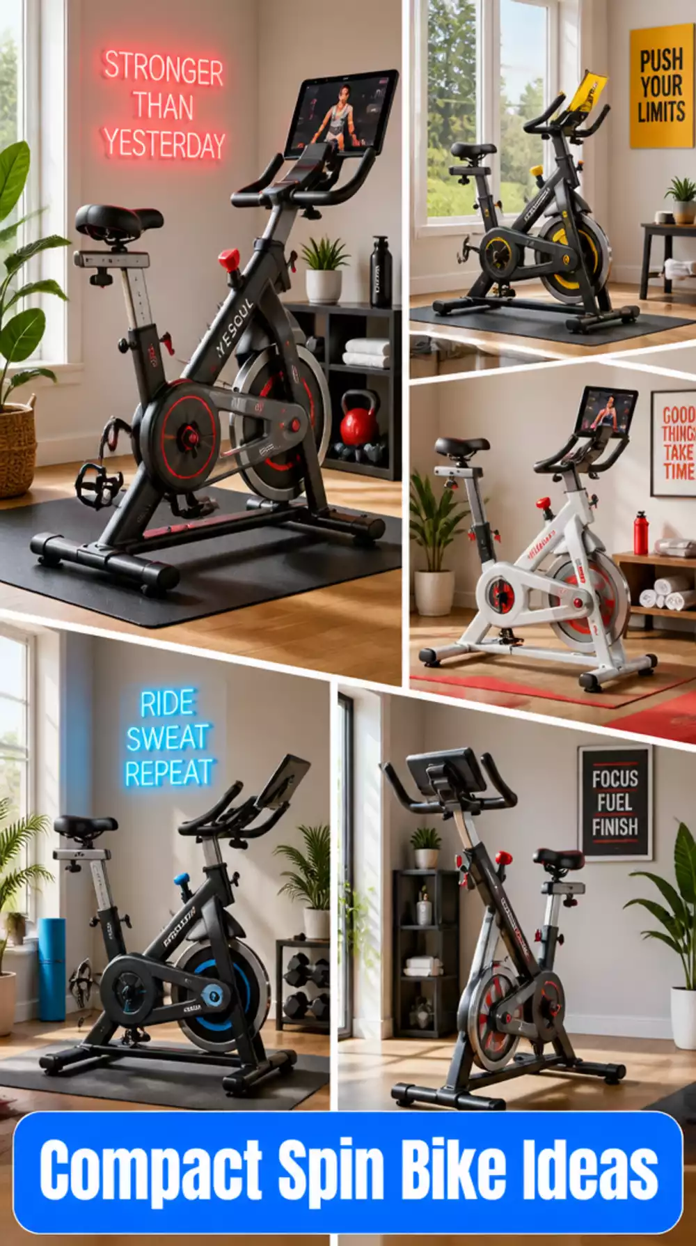 Home Gym Spin Bike That Delivers Studio-Level Cardio in Under Four Square Feet