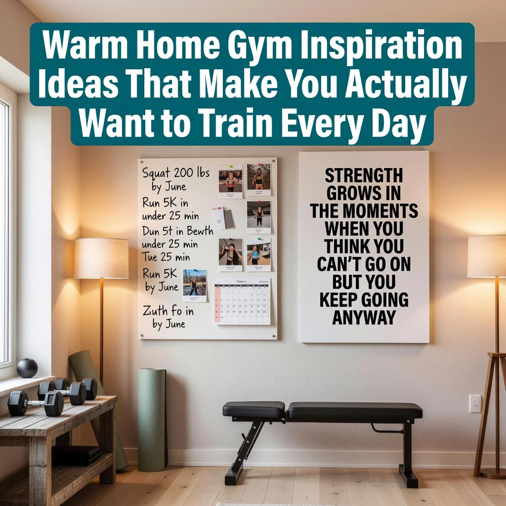 Warm Home Gym Inspiration Ideas That Make You Actually Want to Train Every Day