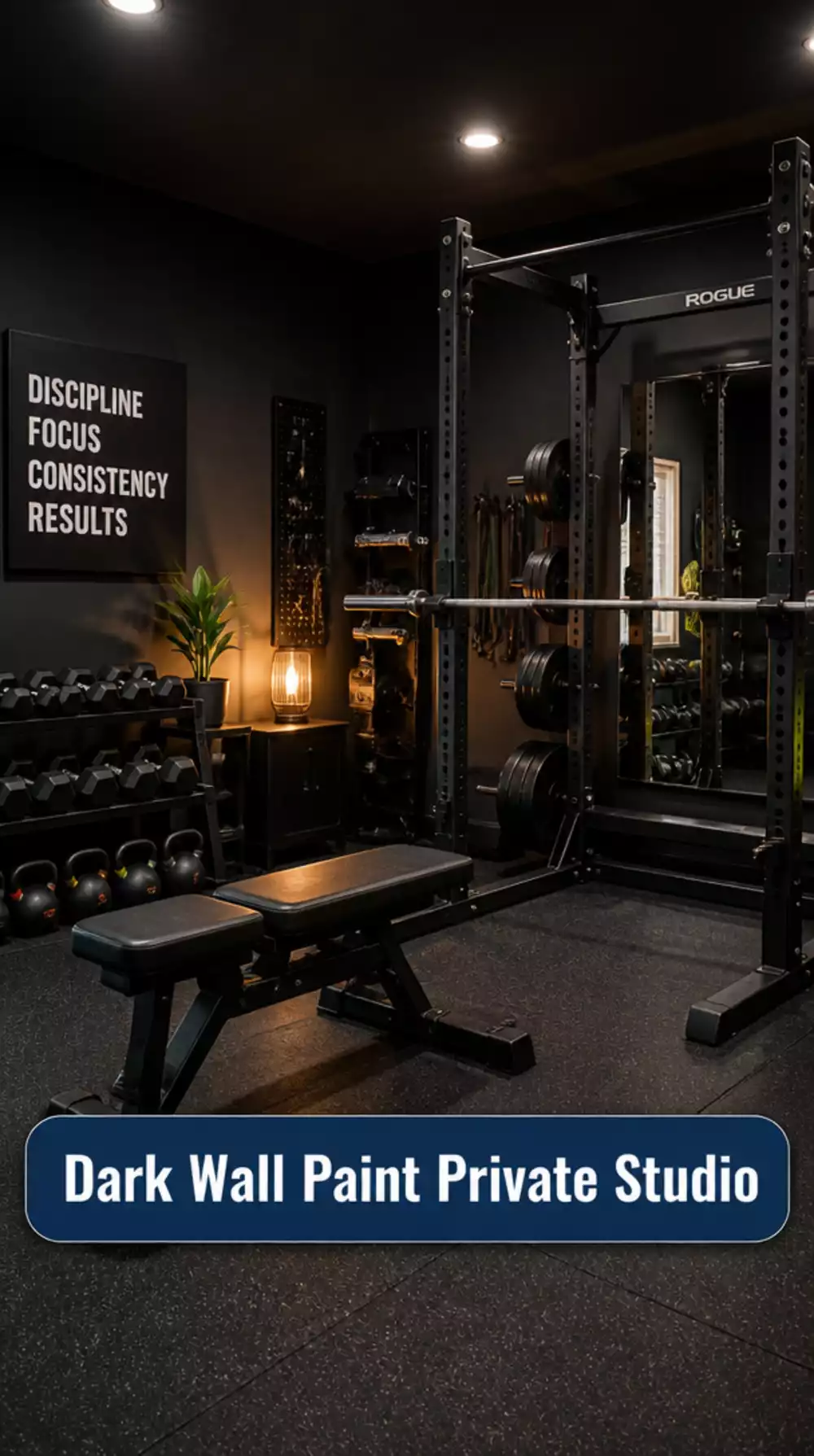 Why Dark Wall Paint Makes a Garage Gym Feel Like a Private Fitness Studio
