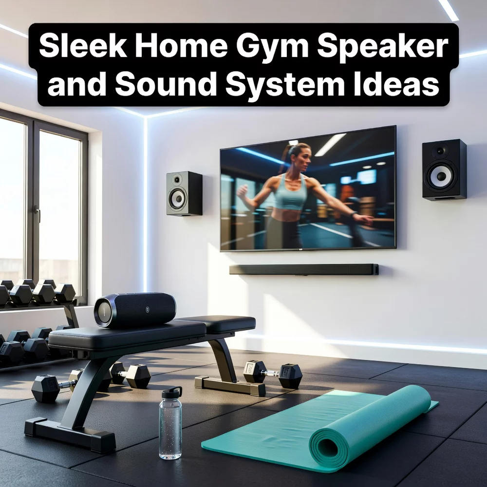 Sleek Home Gym Speaker and Sound System Ideas