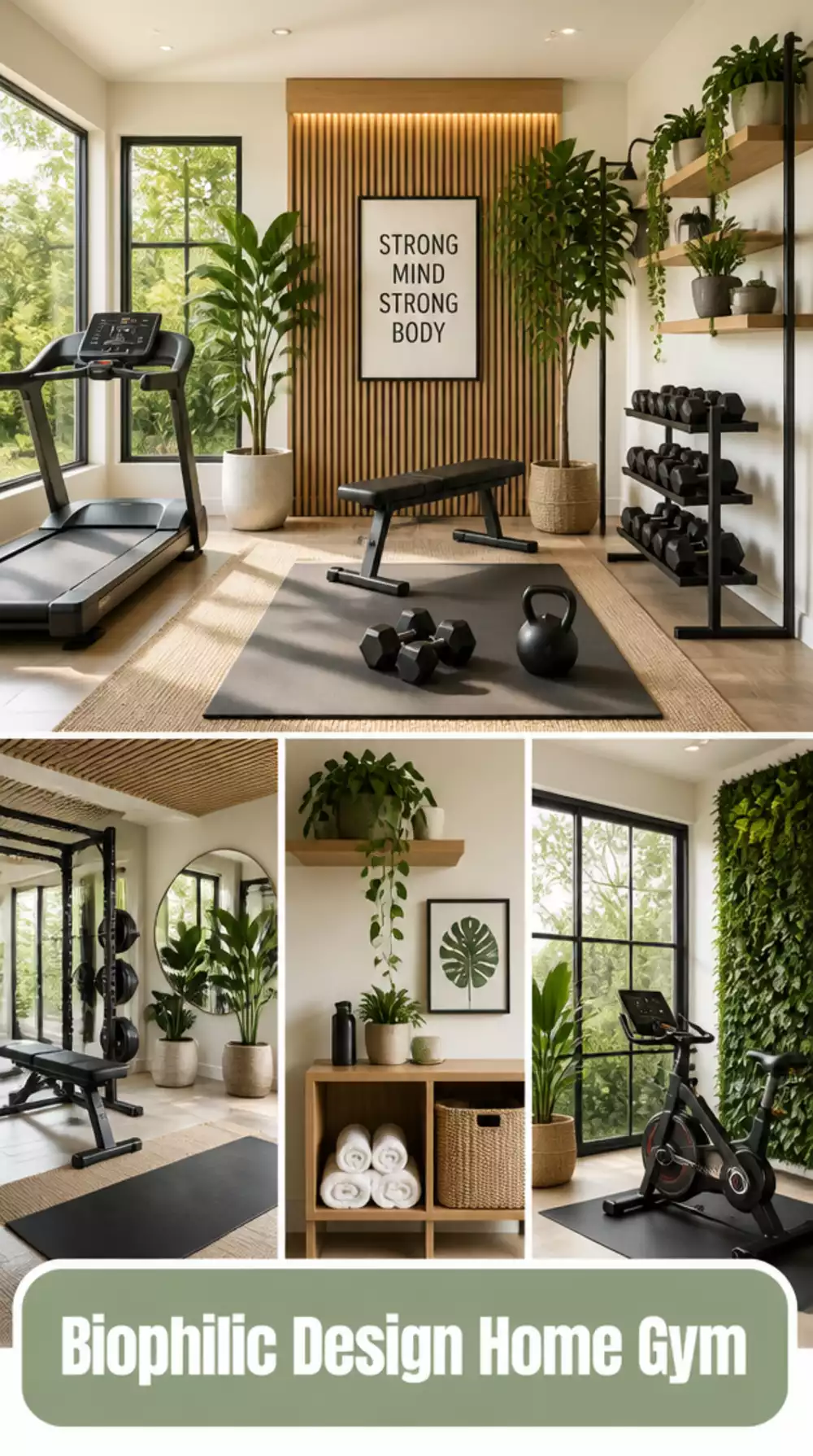 Home Gym Biophilic Design Trend That Brings Plants and Natural Materials into Training