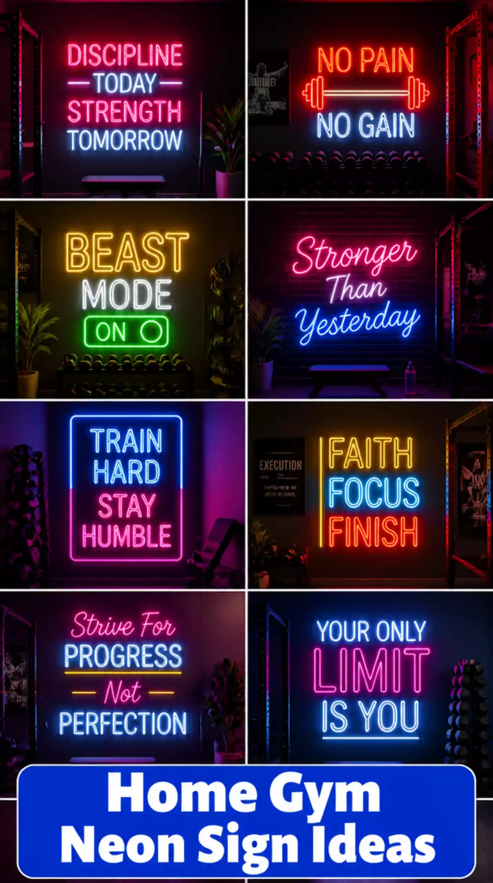 Why a Home Gym Neon Sign Delivers More Visual Impact